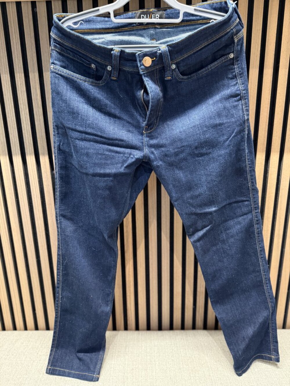 DU/ER L2X Slim Fit Performance Denim Jeans Dark Wash Coolmax 32x30